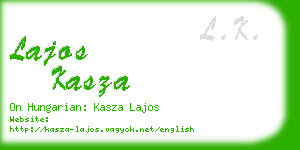 lajos kasza business card